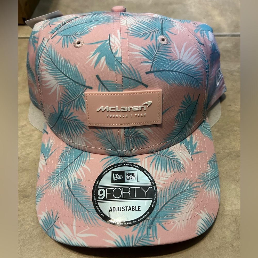 McLaren F1 Formula 1 Rocket League South Beach Miami New Era 9Forty Pink NWT